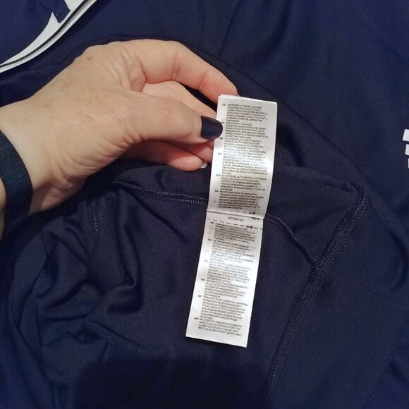 Adidas Performance Light Weight Quarter-Zip Golf Pullover Collegiate Navy Size L - Picture 7 of 9